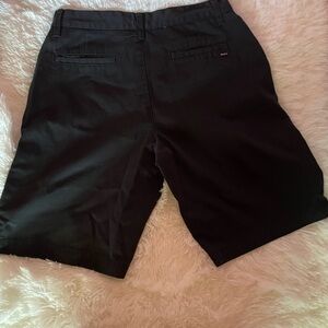 RVCA Black Flat Front Shorts